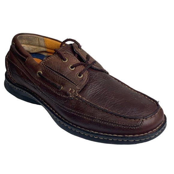 Men’s Dockers Stain Defender Lace Up Chocolate Brown Oxford Size 12